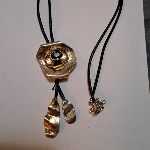 Bolo Tie Style  Necklace - Picture 1 of 4